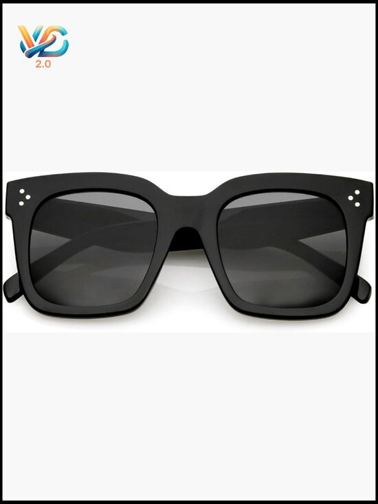 Oversized Retro Square Sunglasses Vintage Style 50mm UV400 Protection